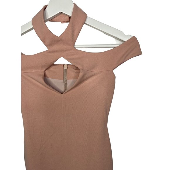 Nookie Hollywood Midi Dress Women’s XS Blush Bodycon Cocktail Party NWT - Picture 8 of 12
